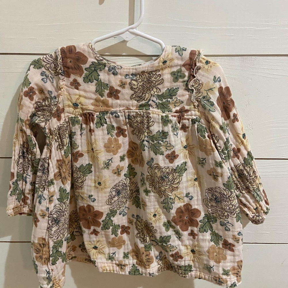 Floral Long Sleeve Baby Top